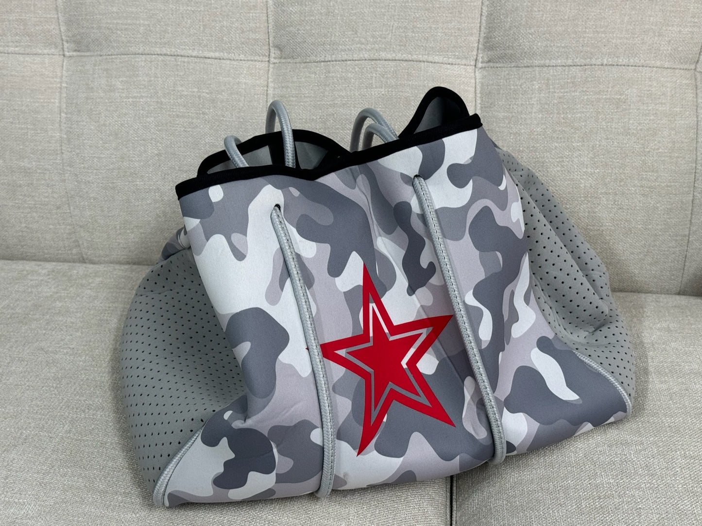 Star Design Beach Tote Bag